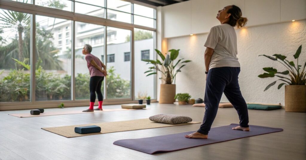 Opposition to wear socks for yoga and yoga 