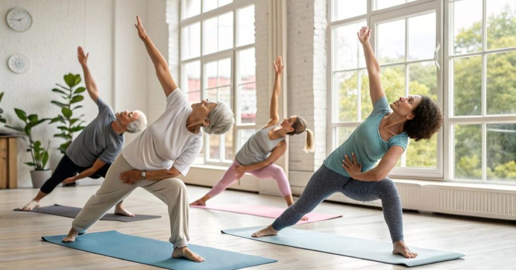 Health benefits of various yoga class periods 